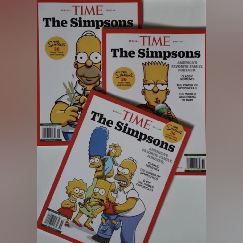 🆕 The Simpsons Time Magazine Special Edition 2025 Complete Set, New